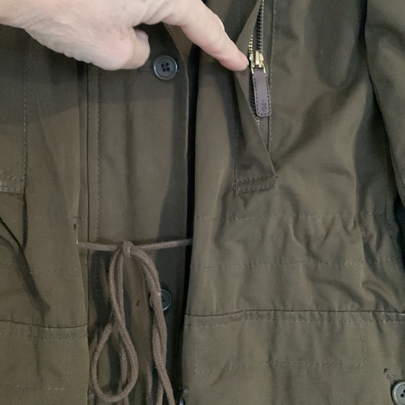 EUC olive coloured  Zara coat. - Picture 2 of 11